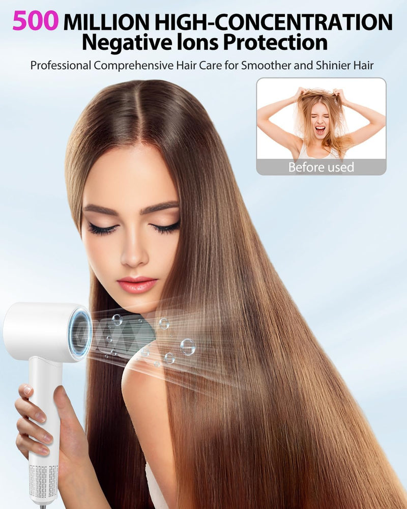 Hair Dryer Blow Dryer,180000 RPM High-Speed